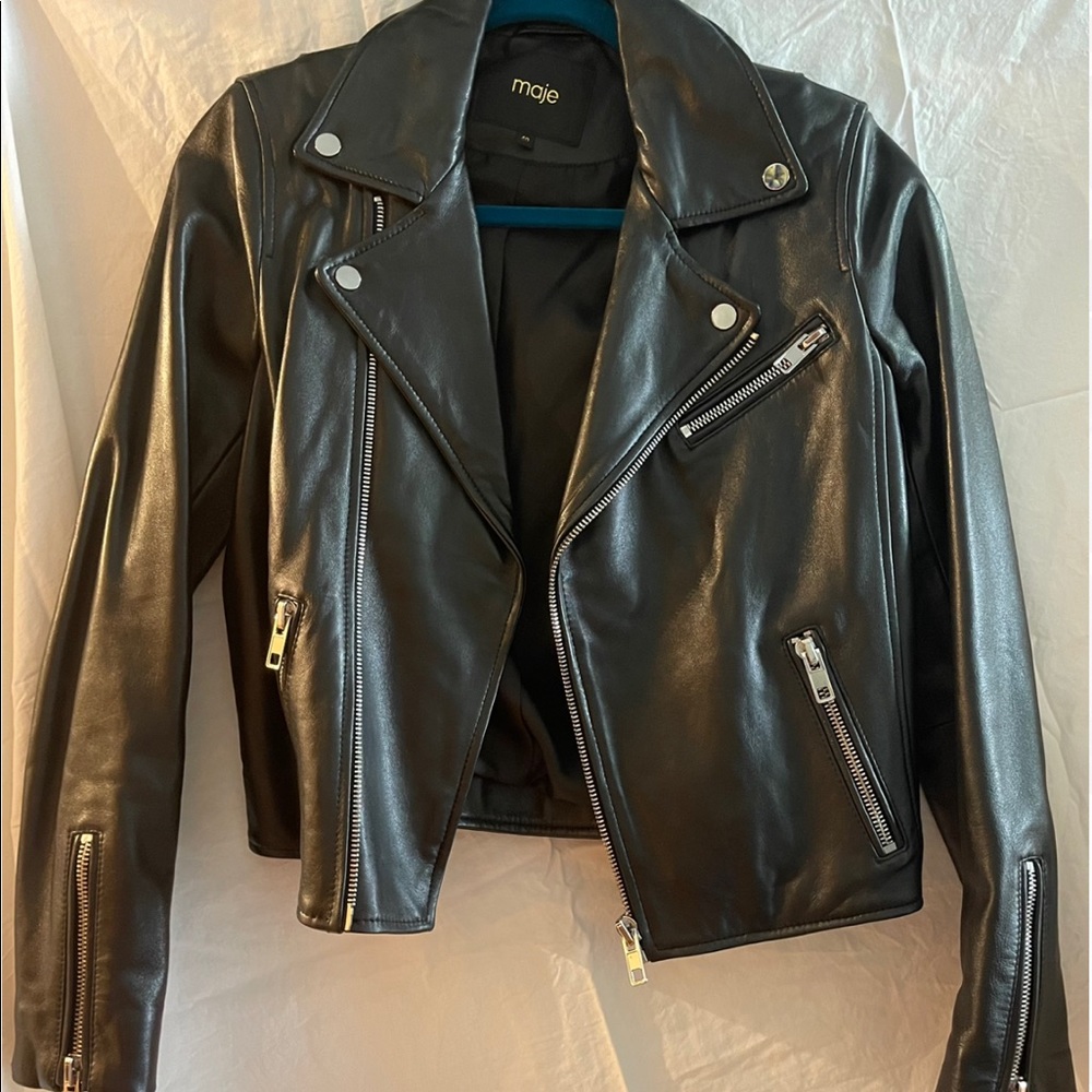 Maje unworn leather jacket